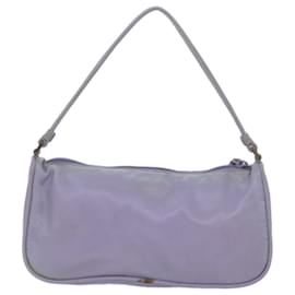 Prada-PRADA Accessory Pouch Nylon Purple Auth 79688-Purple