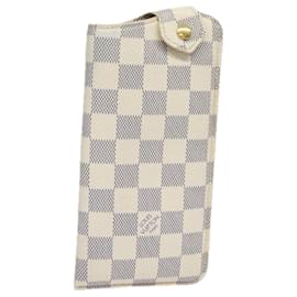 Louis Vuitton-LOUIS VUITTON Astuccio per Occhiali Damier Azur MM N60025 LV Auth kk244-Altro