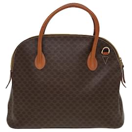 Céline-Sac à main en toile Macadam CELINE PVC marron Auth yk13182-Marron