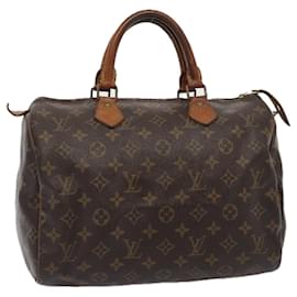 Louis Vuitton-LOUIS VUITTON Monogram Speedy 30 Hand Bag M41526 LV Auth 79242-Monogram