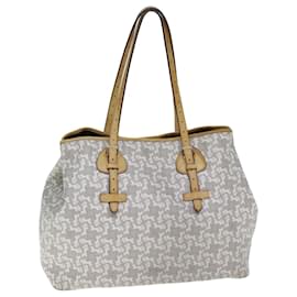 Céline-CELINE Sac Tote Sulky en cuir PVC blanc Auth 79850-Blanc