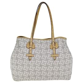 Céline-CELINE Sac Tote Sulky en cuir PVC blanc Auth 79850-Blanc