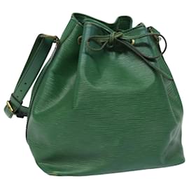 Louis Vuitton-LOUIS VUITTON Epi Petit Noe Bolsa de Ombro Verde M44104 LV Auth 78191-Verde