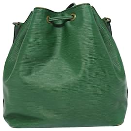 Louis Vuitton-LOUIS VUITTON Epi Petit Noe Bolsa de Ombro Verde M44104 LV Auth 78191-Verde