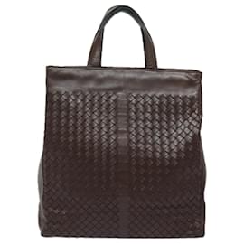 Autre Marque-BOTTEGA VENETA INTRECCIATO Hand Bag Leather Brown 146793 Auth 79721-Brown