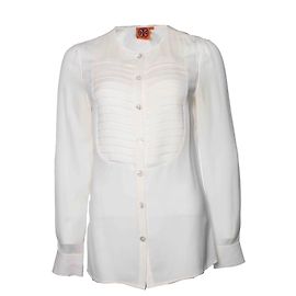 Tory Burch, cremefarbige Bluse Weiß Andere