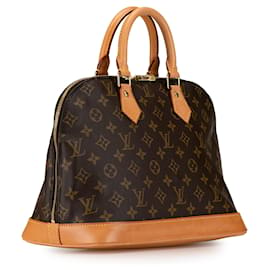 Louis Vuitton-Bolso de mano Alma PM Monograma Louis Vuitton marrón-Castaño