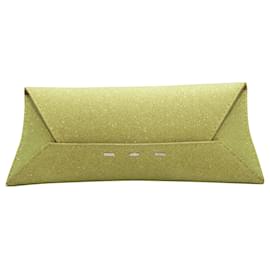 Autre Marque-Lime VBH Glitter Envelope Clutch-Green