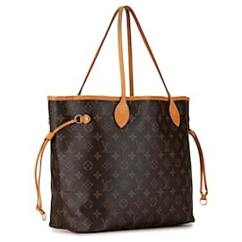 Louis Vuitton-Sac tote Neverfull MM Monogram Louis Vuitton marron-Marron