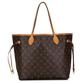 Louis Vuitton-Sac tote Neverfull MM Monogram Louis Vuitton marron-Marron