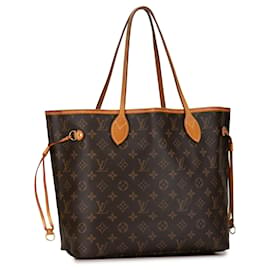 Louis Vuitton-Sac tote Neverfull MM Monogram Louis Vuitton marron-Marron