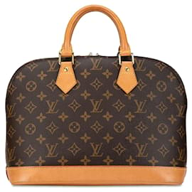 Louis Vuitton-Bolso de mano Alma PM Monograma Louis Vuitton marrón-Castaño