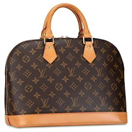 Louis Vuitton-Bolso de mano Alma PM Monograma Louis Vuitton marrón-Castaño