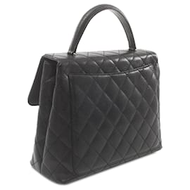 Chanel-Black Chanel Caviar Kelly Top Handle Bag-Black