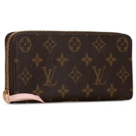 Louis Vuitton-Carteira Clemence Monogram Louis Vuitton marrom-Marrom