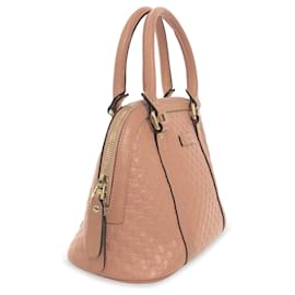 Gucci-Pink Gucci Mini Microguccissima Dome Satchel-Pink