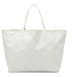 Goyard-White Goyard Goyardine Saint Louis GM Tote Bag-White