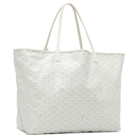 Goyard-White Goyard Goyardine Saint Louis GM Tote Bag-White