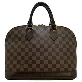 Louis Vuitton-Bolso Louis Vuitton Damier Ebene Alma PM marrón-Castaño