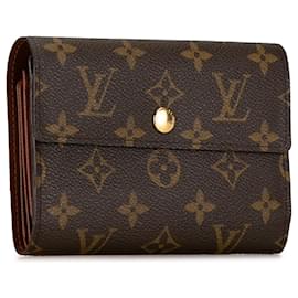 Louis Vuitton-Carteira pequena Alexandra Monogram Louis Vuitton marrom-Marrom