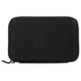 Gucci-Black Gucci GG Canvas Jewelry Case-Black