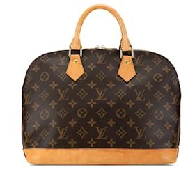 Louis Vuitton-Bolso de mano Alma PM Monograma Louis Vuitton marrón-Castaño