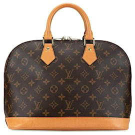 Louis Vuitton-Bolso de mano Alma PM Monograma Louis Vuitton marrón-Castaño