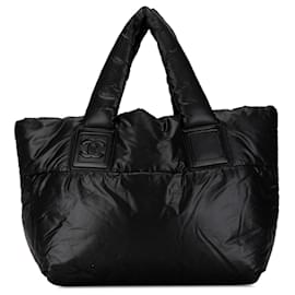 Chanel-Schwarze Chanel Kleine Coco Cocoon Tote-Schwarz