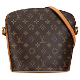 Louis Vuitton-Bolsa transversal Drouot Monograma Louis Vuitton marrom-Marrom