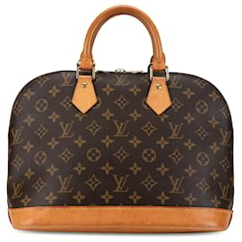 Louis Vuitton-Bolso de mano Alma PM Monograma Louis Vuitton marrón-Castaño