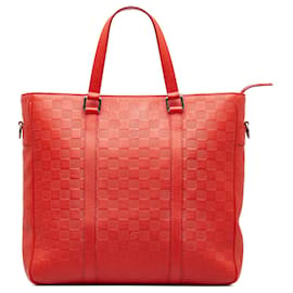 Louis Vuitton-Bolsa Tadao PM Damier Infini vermelha Louis Vuitton-Vermelho