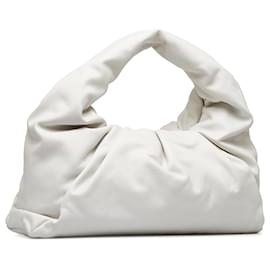 Bottega Veneta-White Bottega Veneta Medium The Shoulder Pouch-White