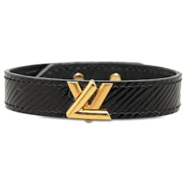 Louis Vuitton-Black Louis Vuitton Epi Twist It Bracelet-Black