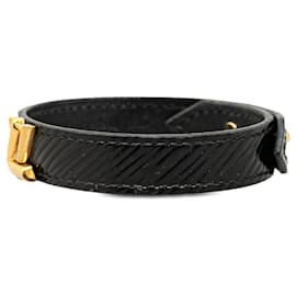 Louis Vuitton-Black Louis Vuitton Epi Twist It Bracelet-Black