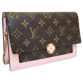 Louis Vuitton-Bolsa crossbody Louis Vuitton Monogram Flore em couro marrom-Marrom