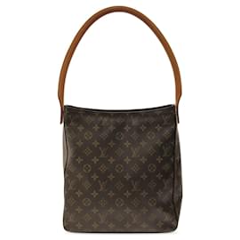 Louis Vuitton-Bolso de hombro Louis Vuitton Monogram Looping GM marrón-Castaño