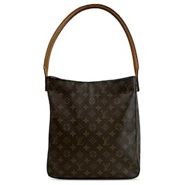 Louis Vuitton-Bolso de hombro Louis Vuitton Monogram Looping GM marrón-Castaño