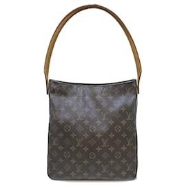 Louis Vuitton-Bolso de hombro Louis Vuitton Monogram Looping GM marrón-Castaño