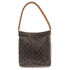 Louis Vuitton-Bolso de hombro Louis Vuitton Monogram Looping GM marrón-Castaño