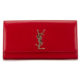 Saint Laurent-Red Saint Laurent Monogram Cassandre Clutch-Red