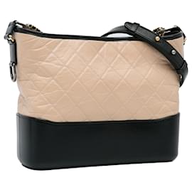 Chanel-Braune Chanel Medium Bicolor Lammleder Gabrielle Umhängetasche-Braun