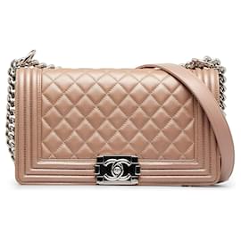 Chanel-Braune Chanel Medium Boy Flap Tasche-Braun