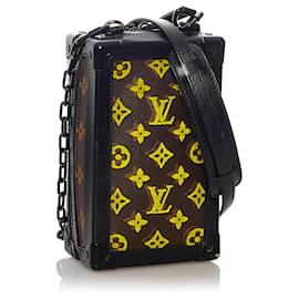 Louis Vuitton-Bolsa transversal vertical em tuffetage monograma Louis Vuitton marrom-Marrom