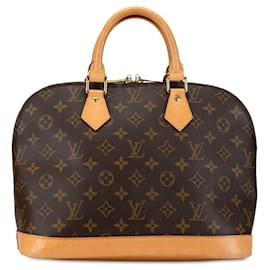 Louis Vuitton-Bolso de mano Alma PM Monograma Louis Vuitton marrón-Castaño