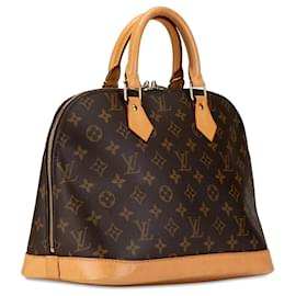 Louis Vuitton-Bolso de mano Alma PM Monograma Louis Vuitton marrón-Castaño