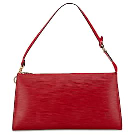 Louis Vuitton-Bolsa de ombro Pochette Accessoires Epi vermelha Louis Vuitton-Vermelho