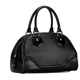 Louis Vuitton-Bolso de mano Bowling Montaigne PM Epi negro Louis Vuitton-Negro