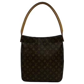 Louis Vuitton-Bolso de hombro Louis Vuitton Monogram Looping GM marrón-Castaño