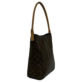 Louis Vuitton-Bolso de hombro Louis Vuitton Monogram Looping GM marrón-Castaño