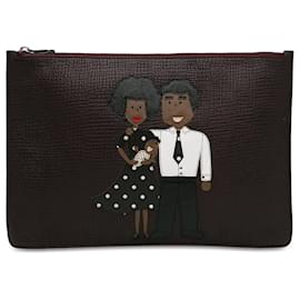 Dolce & Gabbana-Red Dolce & Gabbana DG Family Clutch-Red